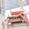 Double Layer Double Eyeglasses Case Fashion Large Capacity PU Leather Glasses Case Waterproof Sunglasses Box Men