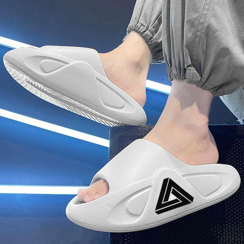 Fashion Summer Thick Sole Slippers Men Women EVA Soft Bottom Indoor Home Slides Sandals Light Beach Shoes Male Slippers Flip Flops