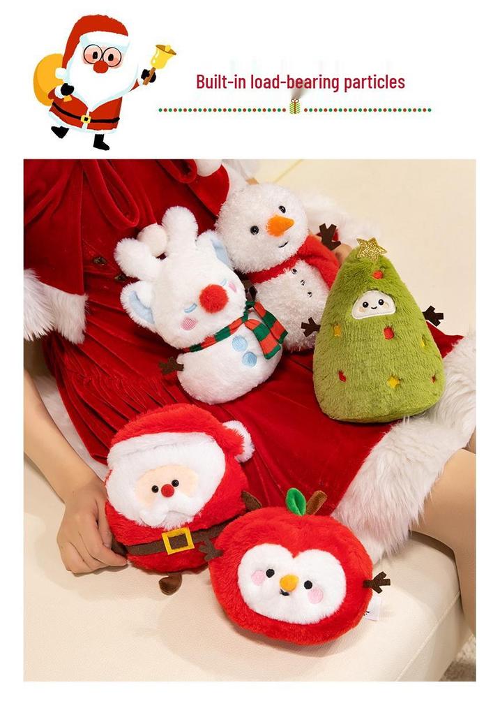 Children's Plush Santa and Snowman Christmas Dolls Gift