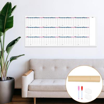 Dry Erase Monthly Calendar Schedule Yearly Planner Versatile 12 Month Undated Blank