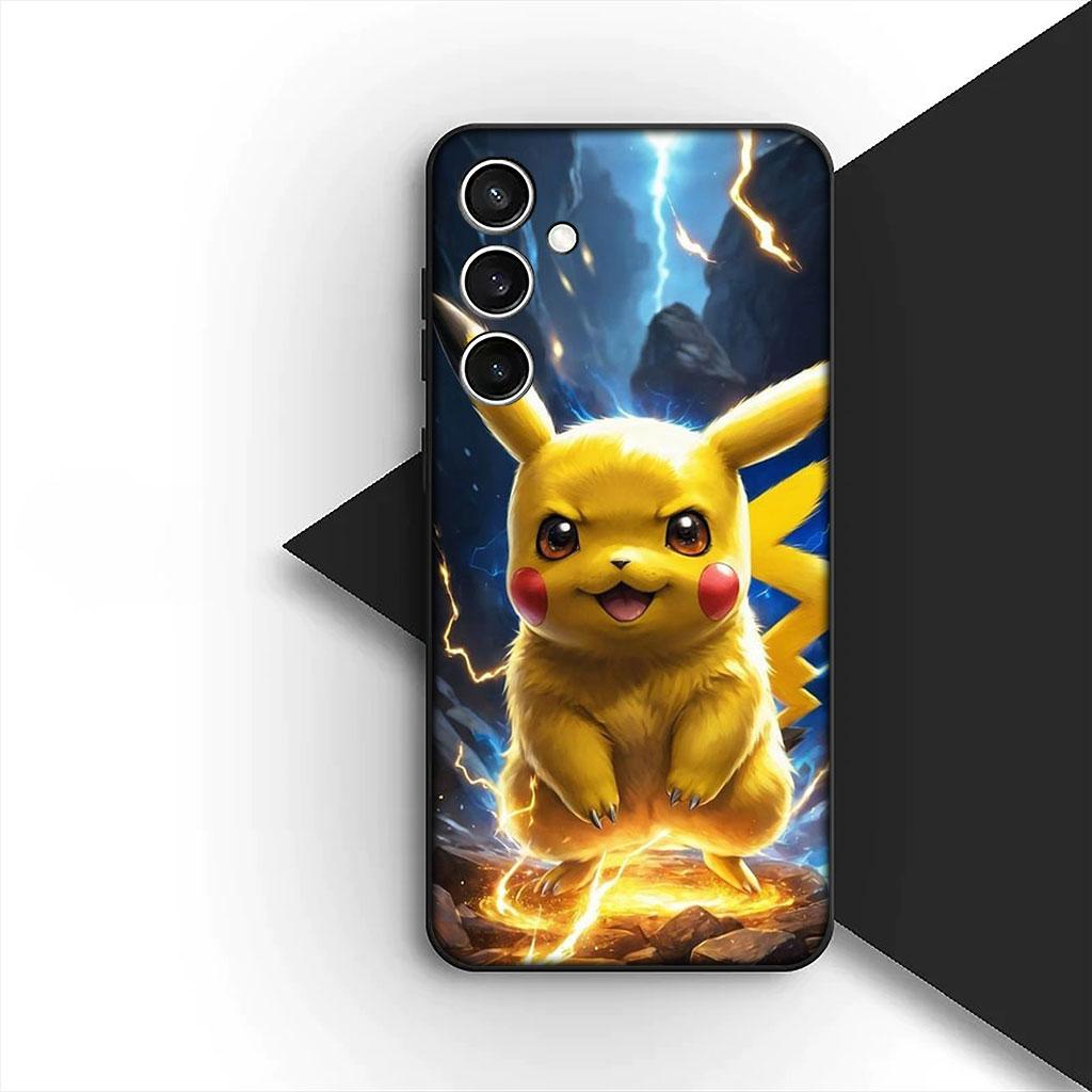 Cartoon P-Pokemons GO P-Pikachus Phone Cover Case for Samsung Galaxy S10 S8 S9 Plus A33 A34 A31 70 A71 A72 Note 20 9 8 S10E