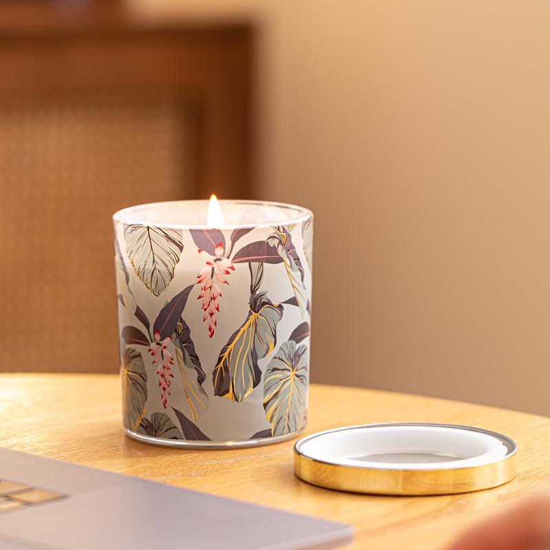 Pineapple Mango Scented Soy Candle - Smokeless Aromatherapy Gift