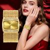 Yalalusi Casual Fashion Diamond-Encrusted Ladies European District Beauty District Ladies Watch Ipg Real Gold Vacuum Plating
