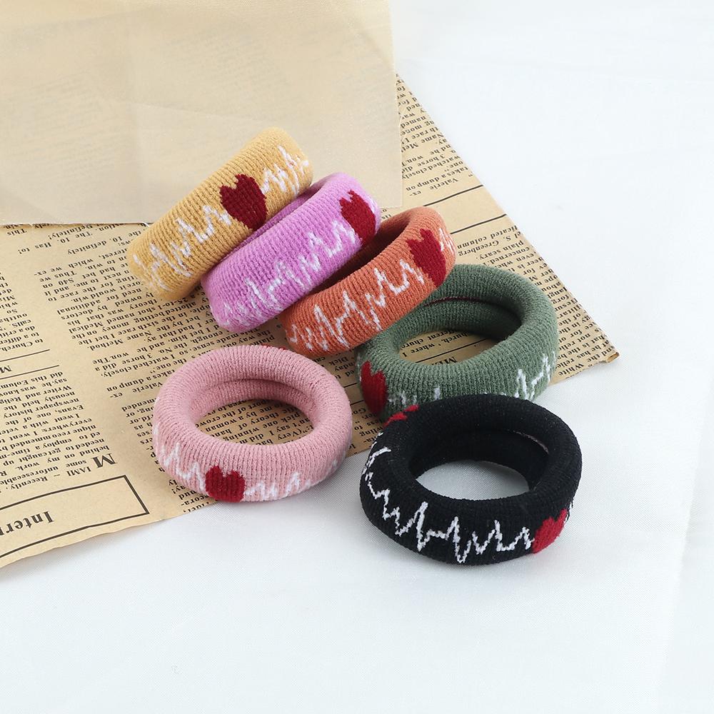 5PCS/Set Cute Colorful Thick Hair Bands Daisy Elastic Girls Rubber Band Headwear Hair Accessories Scrunchies Women Holder Gifts