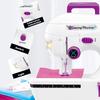 Nähmaschinenspielzeug für Kinder mit vorgefädelter Box, Nähset für Kinder für Spielhaus, simuliertes realistisches Nähgeräusch, Nähmaschinenspielzeug