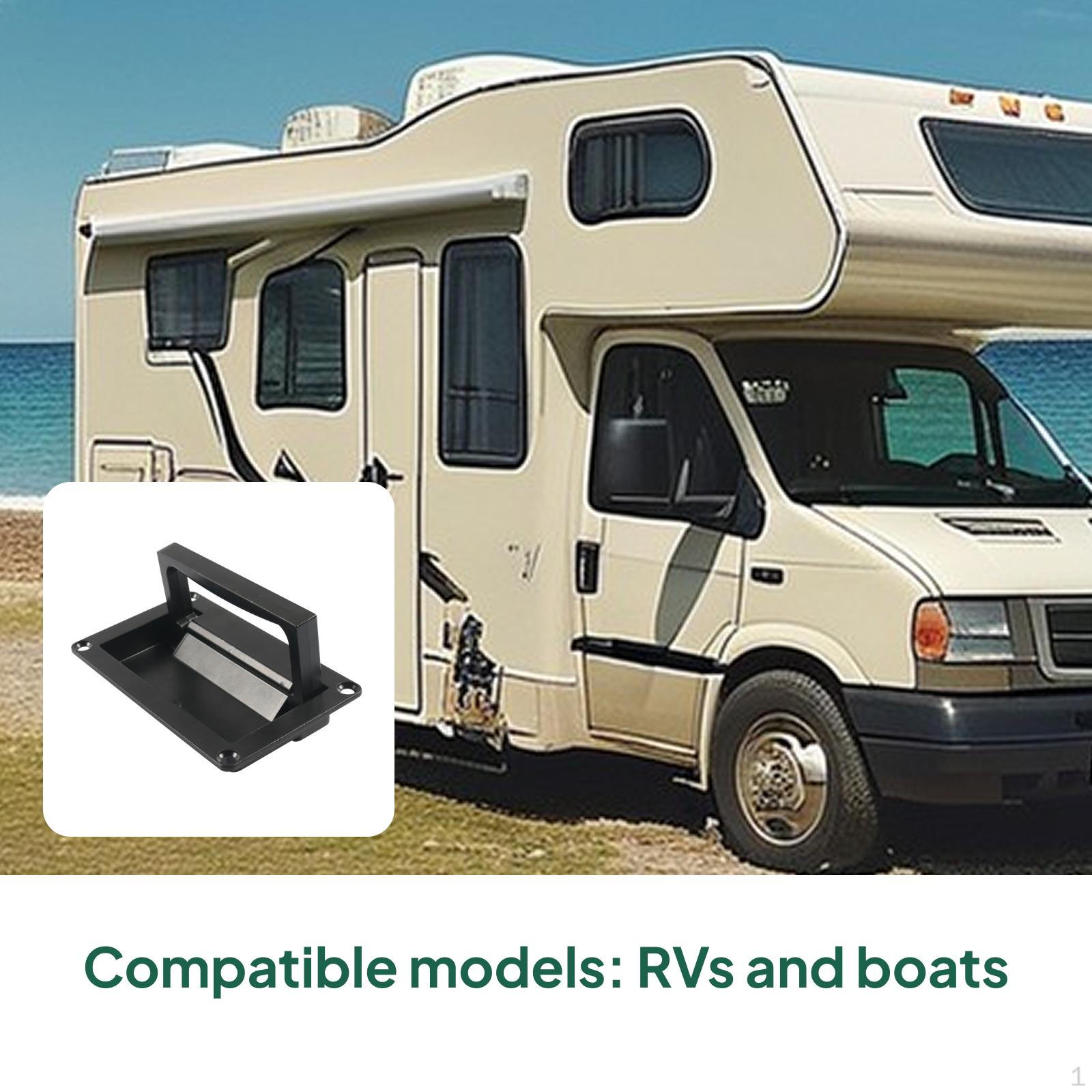 

Recessed Handle Deck Zinc Alloy Cabinet Hardware Black