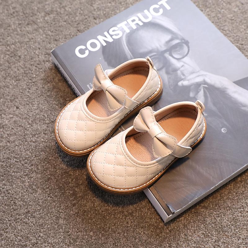 2024 New Leather Shoes for Girls Japan Style Cute Summer Breathable Baby Princess Simple Bow Children's Shoes Fashion Mary Janes