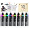6-30 Colors Fabric Markers Pen Waterproof Permanent Fabric Textile For T Shirt Shoes Clothes DIY Art Graffiti Drawing Painting