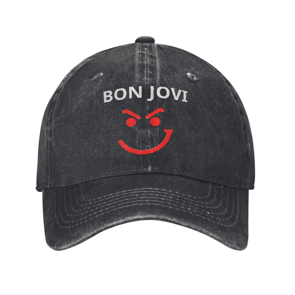 Casual Have a Nice Day Bons Jovis Baseball Cap for Men Women Distressed Denim Sun Cap Outdoor Workouts Adjustable Hats Cap