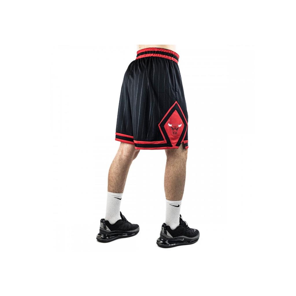 Jordan NBA Bulls Team Limited Edition Color Block Logo Print Mid-Rise Straight Basketball Shorts Unisex Shorts Black CV9555-010