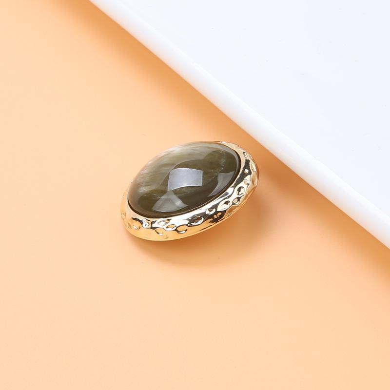 

Металлические круглые жемчужные пуговицы универсальная женская одежда верхняя одежда пальто куртка пижама пуговицы свитер декоративные маленькие пуговицы Green Pearlescent * 18mm * Round