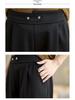 Plus Size Versatile Black High-Waisted Harem Pants - Stylish, Tummy Concealing, Slimming, Loose-Fit Carrot Design