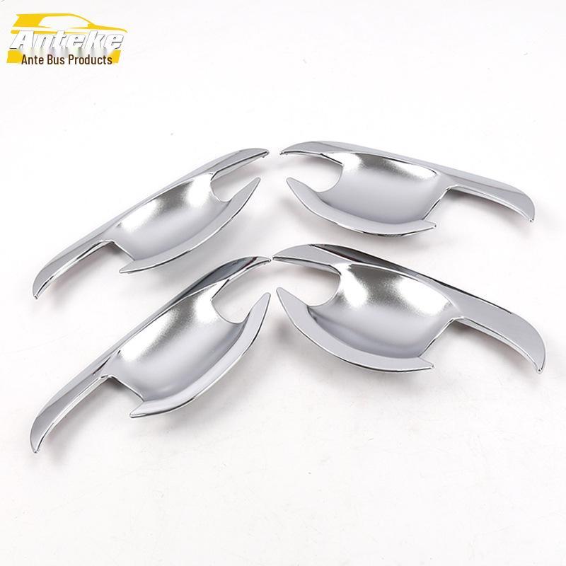 18-21 IX35 Door Handle Bowl Covers: Electroplated, Scratch-Resistant Stickers