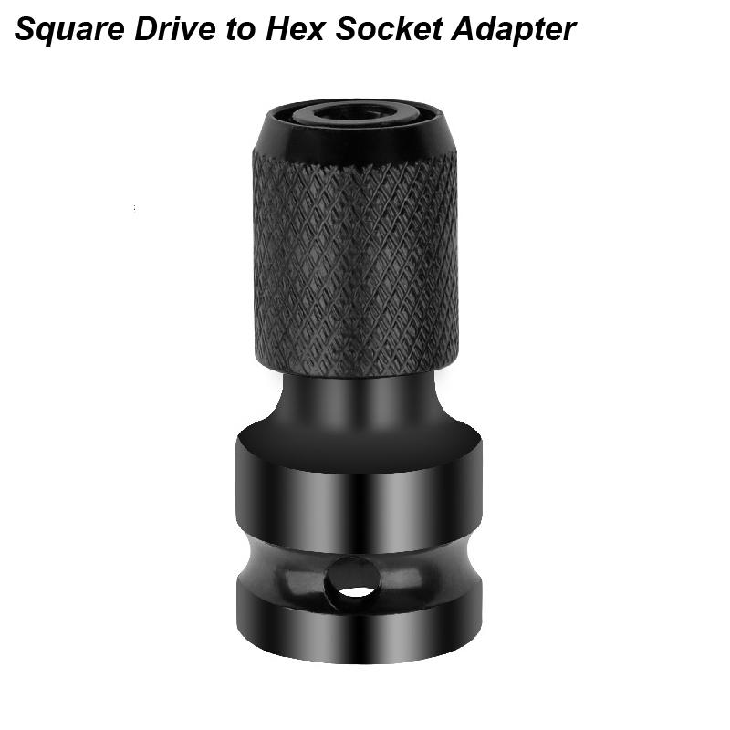 

Электрический гаечный ключ 1/2 квадратный привод на 1/4 шестигранный гнездовой адаптер гаечный ключ патрон конвертер ударный пневматический удлинитель пневматический инструмент