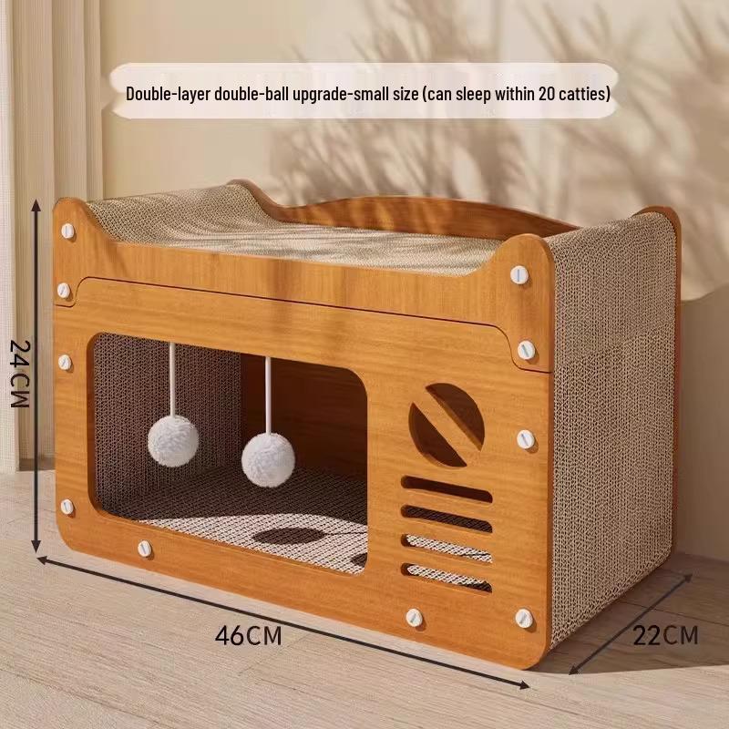 Langlebige Kratzmatte und Bett für Katzen - Ganzjahres-Kratzschutz für Sofa und Spielzeug