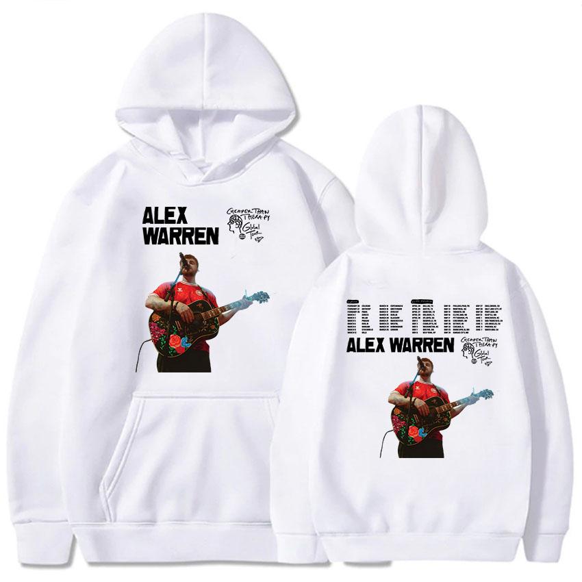 Alex Warren Cheaper Than Therapy Tour 2025 Hoodies Long Sleeve Women Men Hooded Sweatshirts Sudaderas Para Mujer Print Clothing