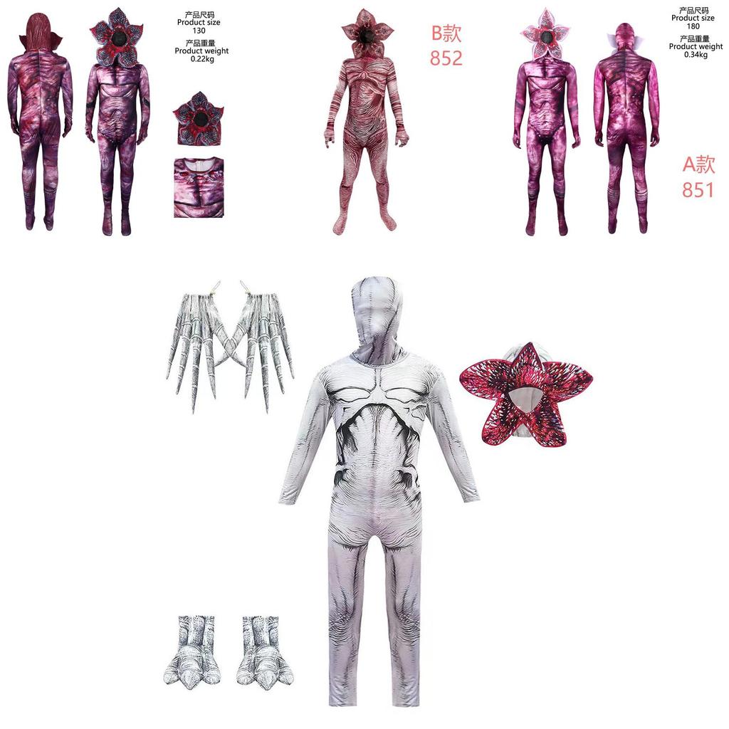 Halloween Cosplay Zombie Jumpsuit With Mask For Roleplay Game Party Special Characters Included