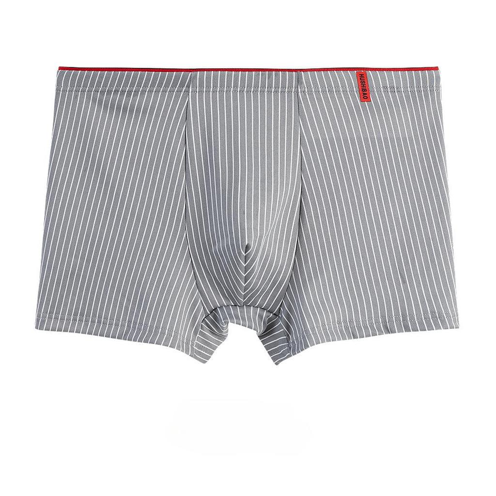 Men's Large Cotton Mid-Waist Breathable Boxer Briefs