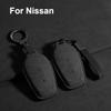 For Nissan N7 510 Air Pro Max 625 Pro Max Suede Car Key Case Cover Ker Protector Fob Keychain Auto Interior Accessories