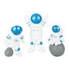 Creative 3Pcs Car Dashboard Astronaut Ornament Auto Interior Statue Decorations Spaceman Sculpture Ornaments for Home Gifts