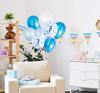Partyda Blue Confetti Balloons 70 Eco-friendly Natural Rubber Party Decorations Birthdays Celebrations Festivals Events Graduation Grand Opening