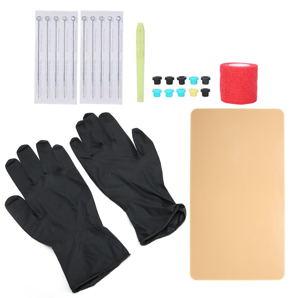 1RL Tattoo Needle Manual Tattoo Pen Practice Skin DIY Tattoo Kit Accessories for Beginner