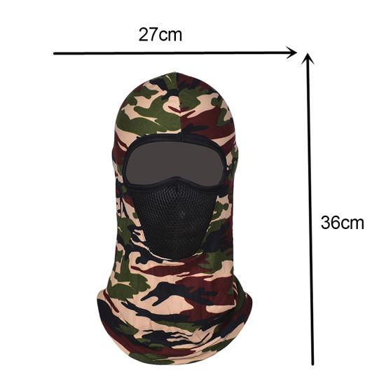 Unisex Camouflage Print Dust Proof Full Face Cover Neck Gaiter Cycling Balaclava