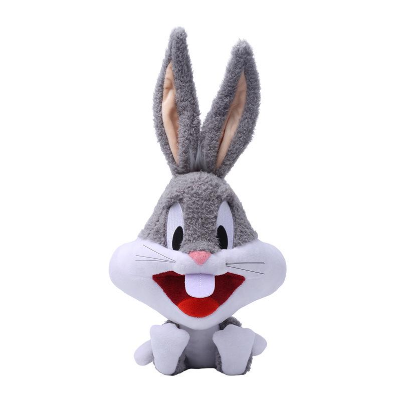 Looney Tunes Plush Toy Collection: Big Head Rabbit, Pug, and Tweety Doll Ornaments - Children's Gift