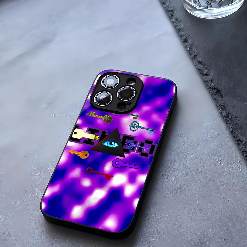 Geometry Dash Game Phone Case Tempered Glass For IPhone 17 13 14 16 12 15 11 Pro Max Plus Mini X XR SE2020 Coque