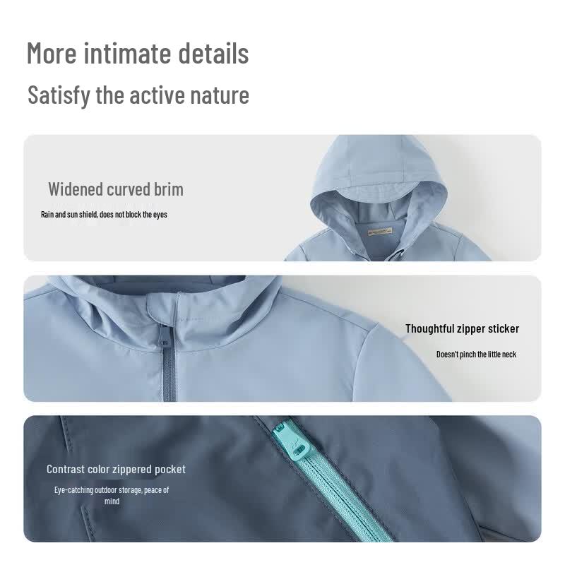 DAVE & BELLA Boys' Waterproof Windbreaker Jacket
