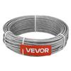 4.76 mm Wire Rope Kit, 61 m Length, 304 Stainless Steel Wire Cable, 7.1 kN Breaking Strength, 7 x 7 Strands Construction, Steel Cable for Deck Railing