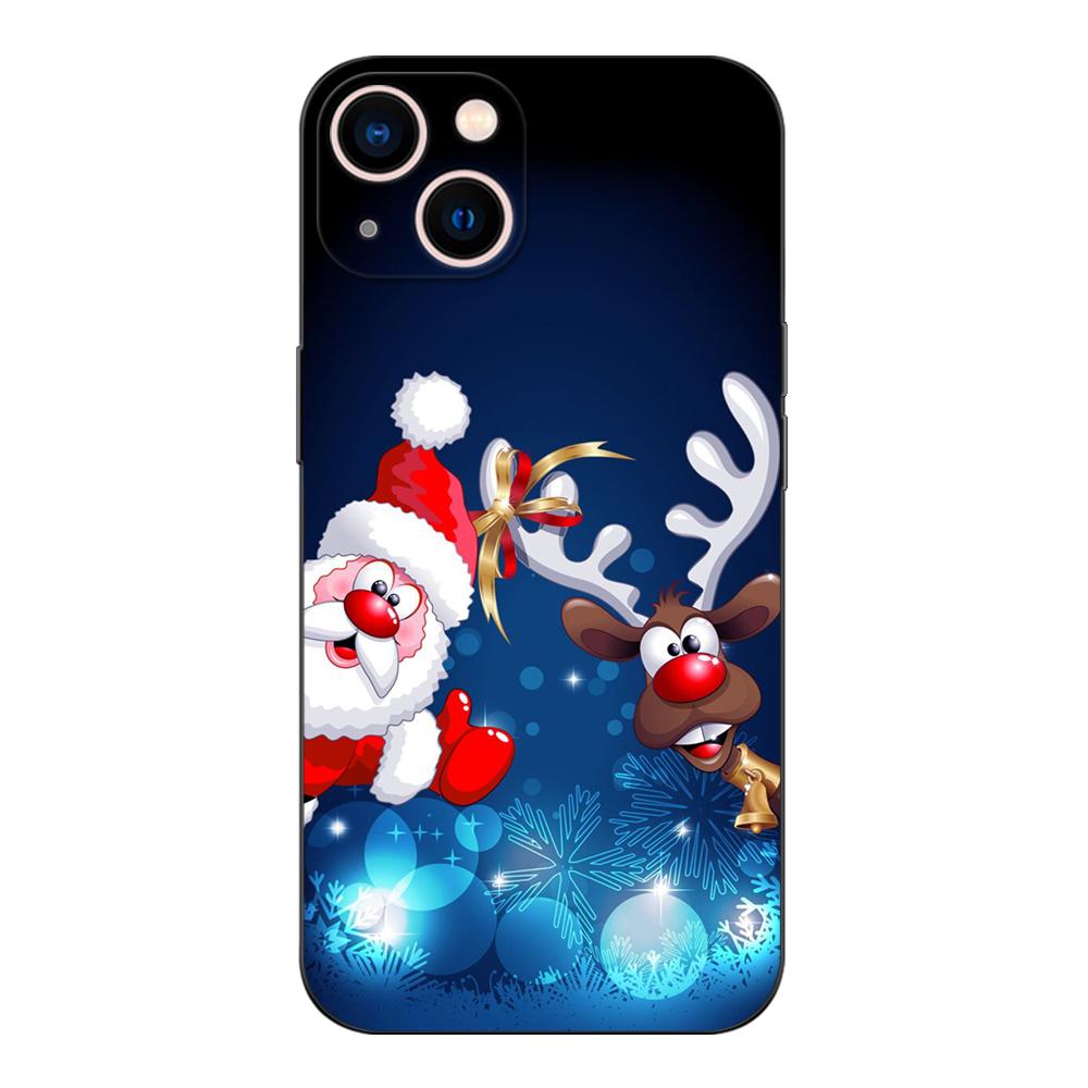 Black Tpu Case For Huawei Honor X8 50 Lite Pro 10 Lite Nova 5t 8 9 Pro 4G 5G 8i Cover Christmas Tree Light Winter