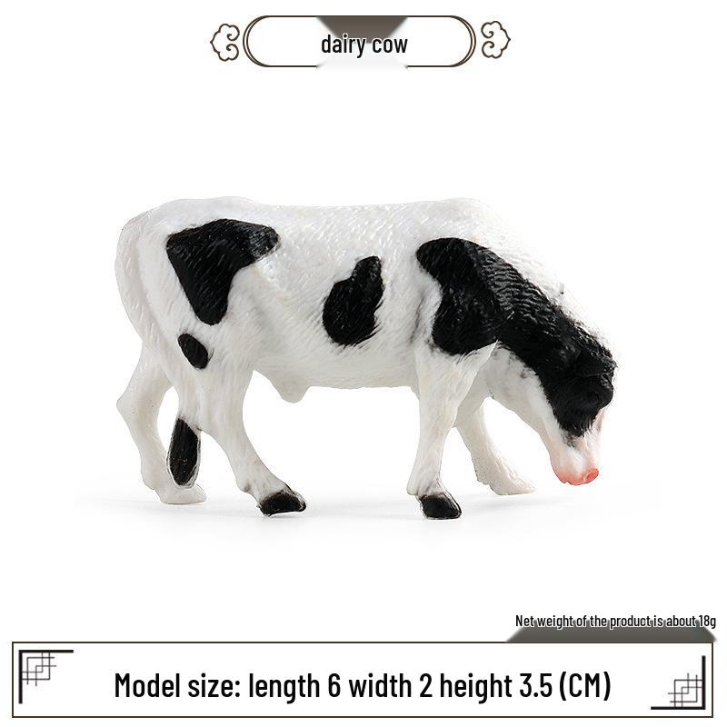 

Mini Poultry Animal Models: Yellow Cattle, Chicken, Duck, Goose, Pig, Goat, Donkey, Horse Toys for Kids Early Education & Decor