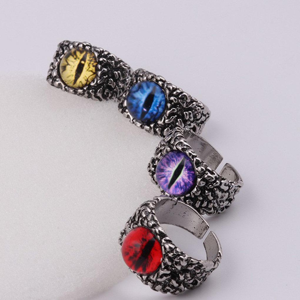 Ring Eye Snake Multi Colors Retro Style Gothic Finger Rings Unisex Waterproof Jewelry Men Gift Adult Birthday Festival