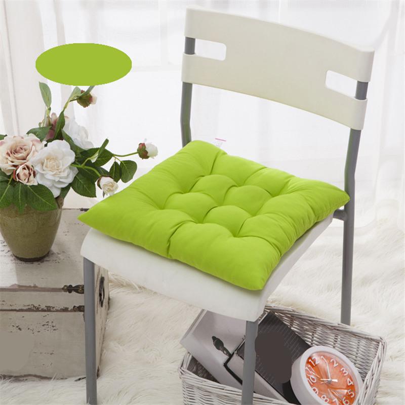 Thickened Solid Color Cushion Students Office Chair Pad Soft Computer Seat Pads Tatami Living Room Square Stool Cushions Mats