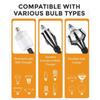 1/3Pcs Aluminum Zinc Zinc Alloy Light Bulb Changing Tool Telescopic Rod Bulb Removal Tool  High Ceilings