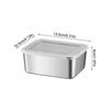 Storage Containers, Stainless Steel Fresh-Keeping Box With Lid, Leak Proof And Stackable Food Sealed Box, For Camping