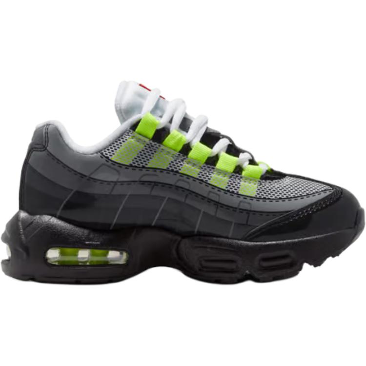 LEGO X Nike Air Max 95 PS Black Metallic Silver Kids Sneakers Green Dark-Smoke-Grey Smoke-Grey IU1715-002