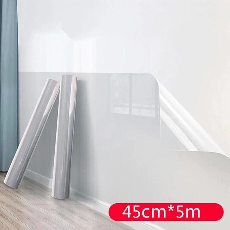 Wall Protector Film Kitchen Oil Proof Wall Sticker Transparent Waterproof Anti-Dirty Electrostatic Protective Film Home Decor