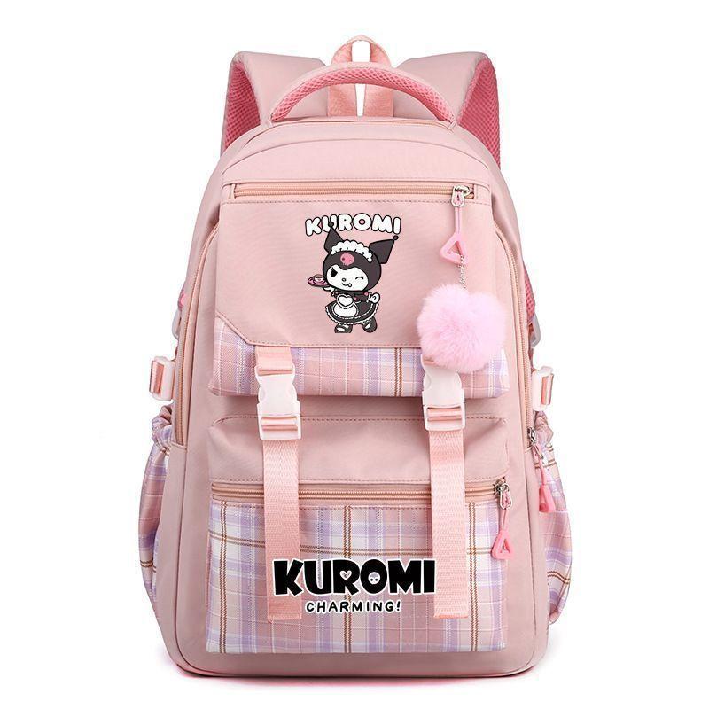 Kulomi Backpack for Elementary School Students, Korean Version, Cute Cartoon Girl, JK Backpack, Melody Junior High School Backpack for Girls