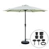1 Set Sun Umbrella Base Bracket Accessories Plastic Pipe Sleeve Fixing Screws Patio Parasol Umbrella Base Stand