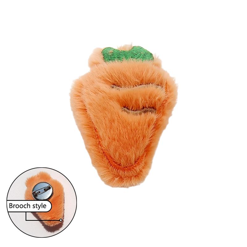 

Милая плюшевая брошь в виде морковного кролика, 3D-кролик из мультфильма, кукла, булавка, сумка, пальто, свитер, шарф, значок, булавки, аксессуары