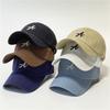 Hat Female A Letter Three-dimensional Embroidery Sunshade Baseball Cap Male Four-season Travel Casual Soft Top Cap