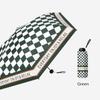 Fashion Sun Mini Umbrella for Women Plaid Style Fold Small Cute Umbrella for Girls Designer UV Umbrella Windproof