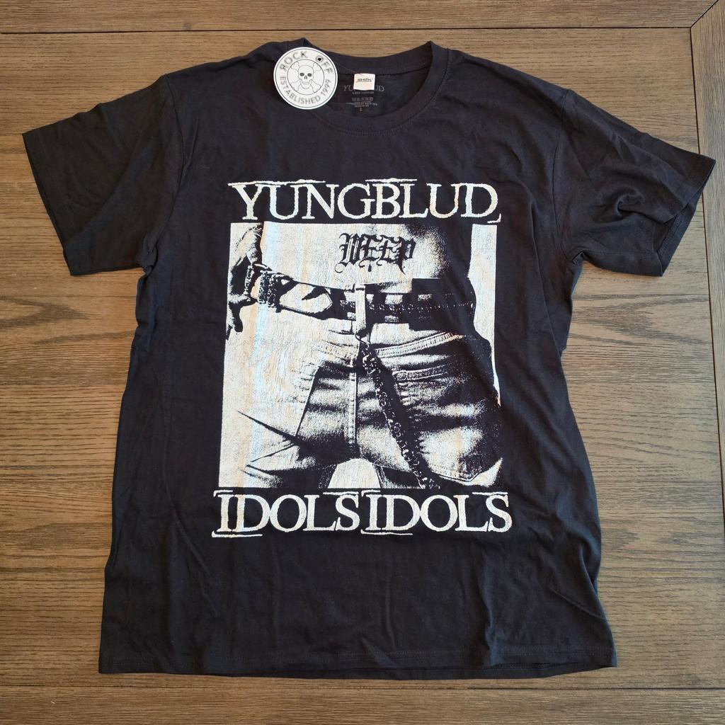 Yungblud Idols Graphic T-Shirt Black Rock Off Licensed Band Tee Mens Large NWT Unisex T-Shirt