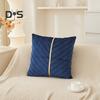 Capa de Almofada Decorativa para Sofá 18x18 Polegadas Capa de Almofada de Cor Sólida com Zíper Invisível para Sofá Cama Sala de Estar Decoração de Casa