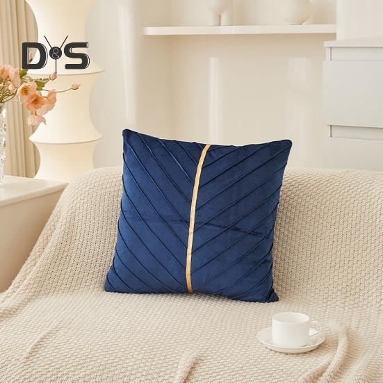 Capa de Almofada Decorativa para Sofá 18x18 Polegadas Capa de Almofada de Cor Sólida com Zíper Invisível para Sofá Cama Sala de Estar Decoração de Casa