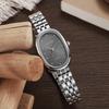 Fashion Entry Luxury Oval Dial Rhinestone Scale Alloy Strap Women's Quartz Watch Bracelet Set of 5, Suitable for Thanksgiving an