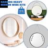 2025+ 6Pcs Adjustable Picture Hanging Wire Kit with D Rings Duty Mirror Hanging Wire Supports 50 Lbs for Picture, Light Lamp