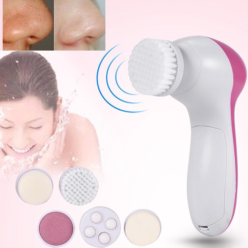 Buy 5 In 1 Facial Massager Spa Skin Care Cleansing Brush Clean Face
